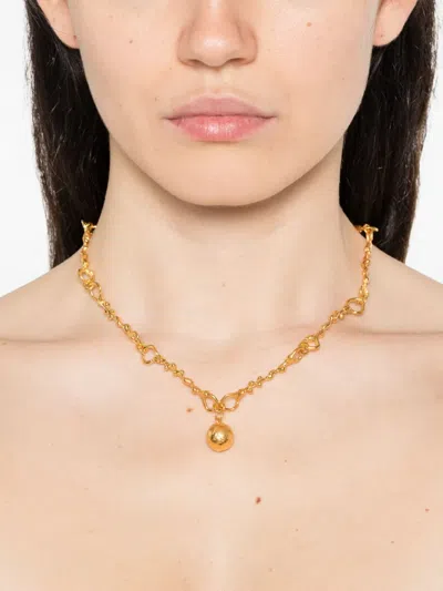 Alighieri The Ball Of Curiosity Necklace In Gold
