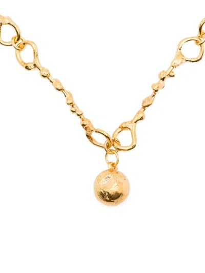 Alighieri The Ball Of Curiosity Necklace In Gold