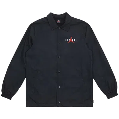 Pre-owned Supreme X Air Jordan Coaches Jacket 'black' | Men's Size Xl
