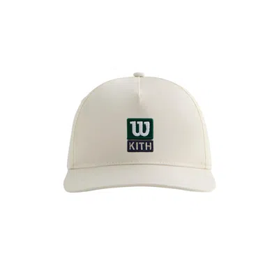 Pre-owned Kith X Wilson Nylon Baylow Pinch Crown Cap 'sandrift' | Tan | Women's Size Onesize In Brown