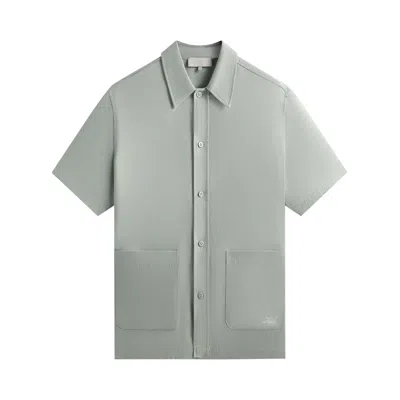 Pre-owned Kith Boxy Collared Overshirt 'brine' | Green | Men's Size Xl