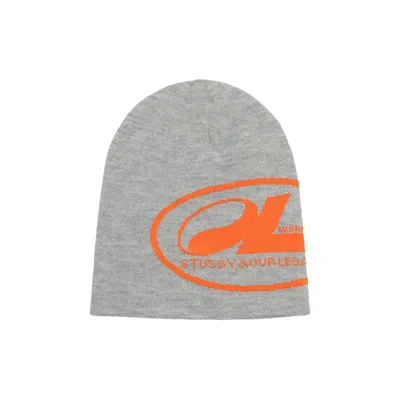 Pre-owned Stussy X Our Legacy Work Shop Oval Skullcap 'heather Grey' | Men's Size Onesize In Gray