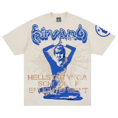 Pre-owned Hellstar Yoga T-shirt 'cream' | Men's Size L In White