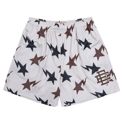 Pre-owned Eric Emanuel X Bape Ee Basic Short 'cream/brown/navy' | Men's Size L In White