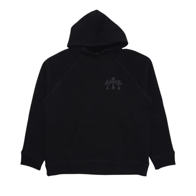 Pre-owned Chrome Hearts 711 Cemetery Cross Nylon Ch Hoodie 'black' | Men's Size L
