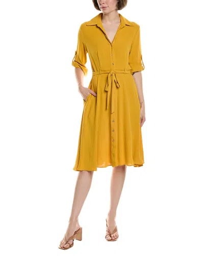 Sharagano Tie Waist Shirtdress