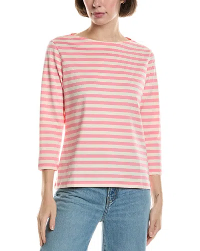 Marimekko Boatneck Slim T-shirt In Pink