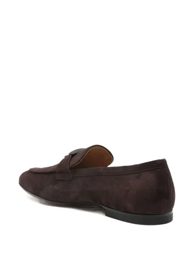 Tod's Suede Gomma Leggero Loafers In Brown