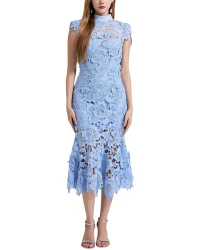 Dza Midi Dress In Blue