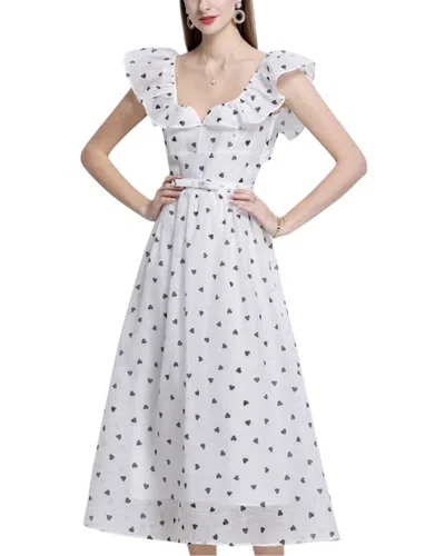 Dza Midi Dress In White