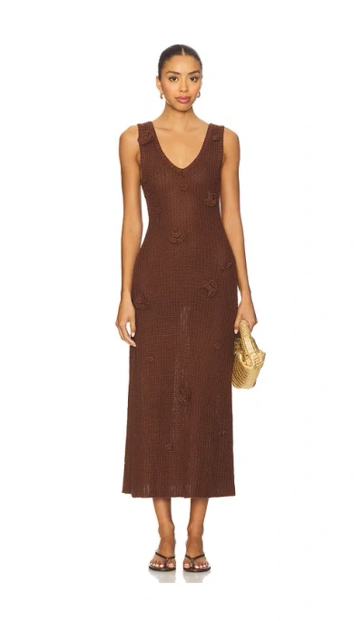 Astr Ainhoa Sweater Dress In Brown