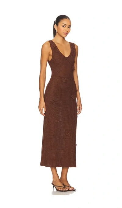 Astr Ainhoa Sweater Dress In Brown