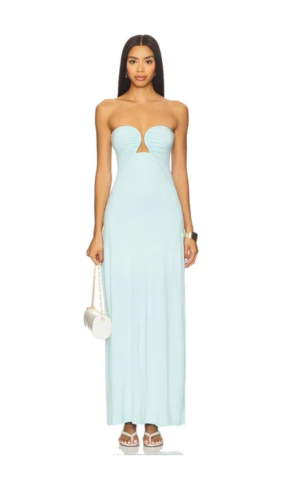 Amanda Uprichard Saladana Maxi Dress In Blue