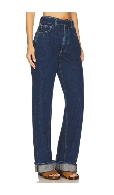 Free People X We The Free East Bay Cuffed Wide Leg In Blue