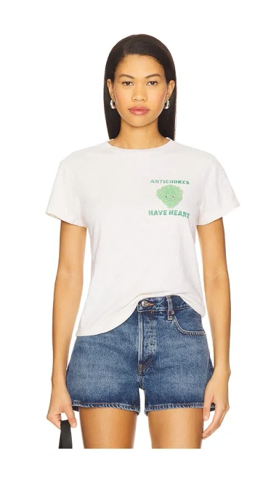 Re/done Artichokes Classic Tee In White