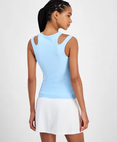 Id Ideology Women's Cutout Ribbed Tank Top, Exclusively At Macy's