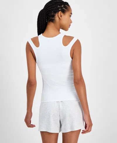 Id Ideology Women's Cutout Ribbed Tank Top, Exclusively At Macy's