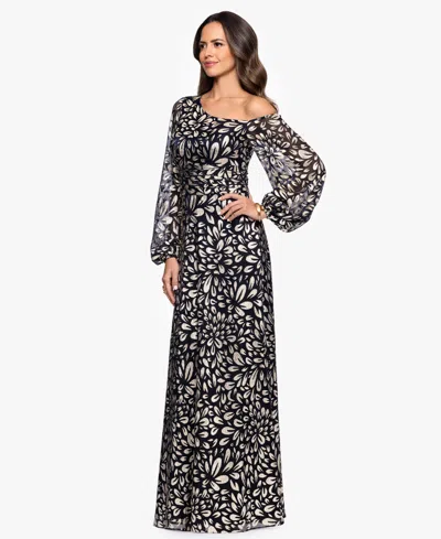 B & A By Betsy And Adam B&a By Betsy & Adam Women's Metallic One Shoulder Sheath Dress
