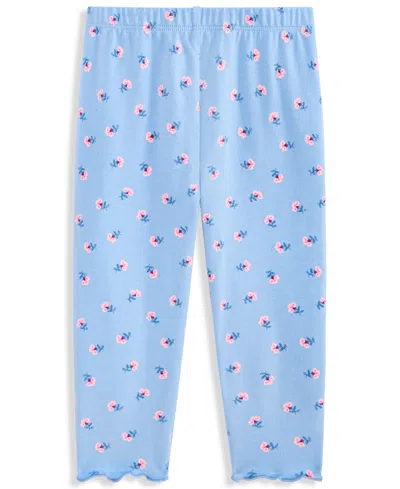 First Impressions Baby Girls 3-24 Month Floral Leggings, Exclusively At Macy's In Blue