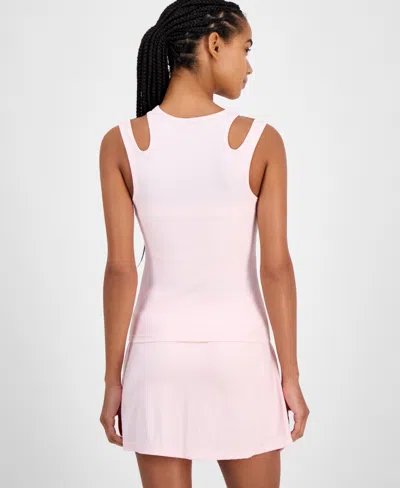 Id Ideology Women's Cutout Ribbed Tank Top, Exclusively At Macy's