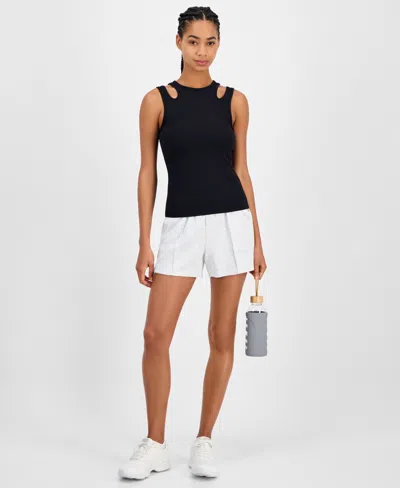 Id Ideology Women's Cutout Ribbed Tank Top, Exclusively At Macy's