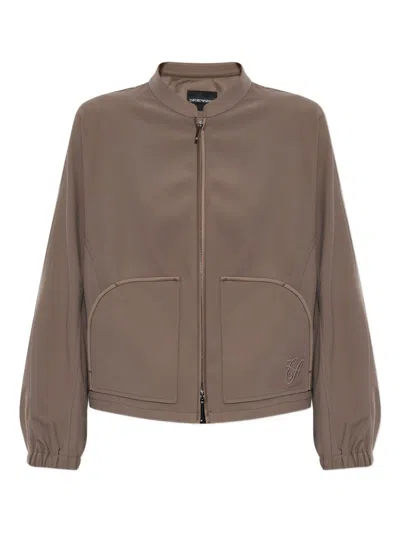 Emporio Armani Jacket With Embroidered Logo