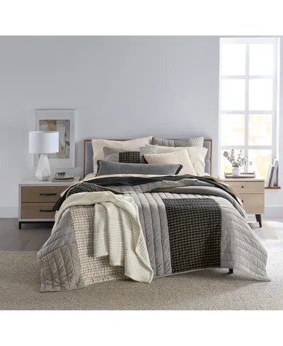 Oake Striped & Stitched 3-pc. Quilt Set, King, Exclusively At Macy's