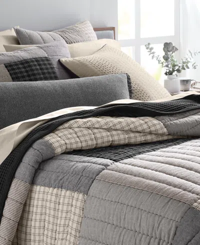 Oake Striped & Stitched 3-pc. Quilt Set, King, Exclusively At Macy's
