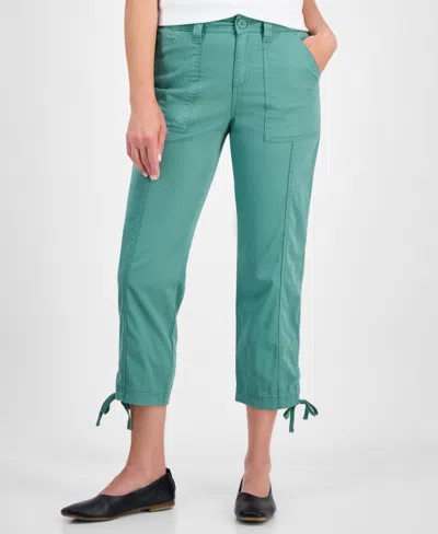 Style & Co Women's Mid Rise Tie-hem Ankle Pants, Exclusively At Macy's