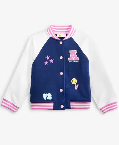 Epic Threads Toddler Girls Knit Bomber Jacket, Exclusively At Macy's In Blue