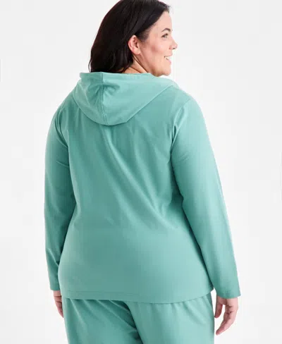 Style & Co Plus Size Zip-up Hooded Sweatshirt, Exclusively At Macy's