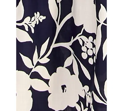 Trixxi Juniors' Woven Printed Fit & Flare Dress In Black