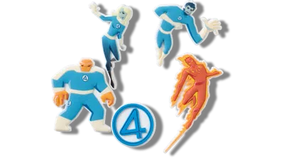 Jibbitz Marvel Fantastic 4 5 Pack