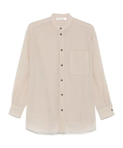 Philosophy Di Lorenzo Serafini Band-collar Shirt In Neutral