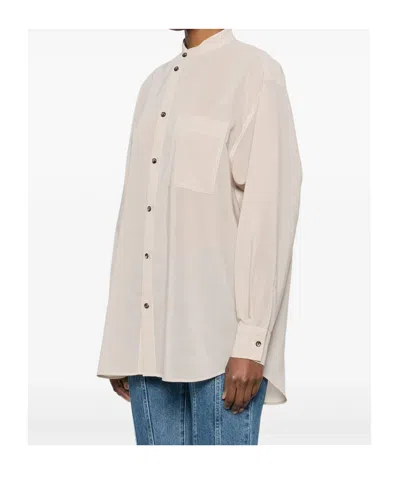 Philosophy Di Lorenzo Serafini Band-collar Shirt In Neutral