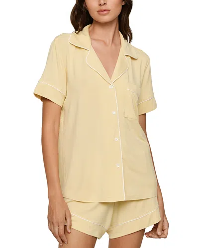 Eberjey Gisele Relaxed Short Pajamas In Yellow