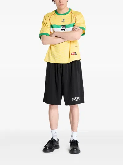 Awake Ny Mesh-panel Basketball Shorts In Black