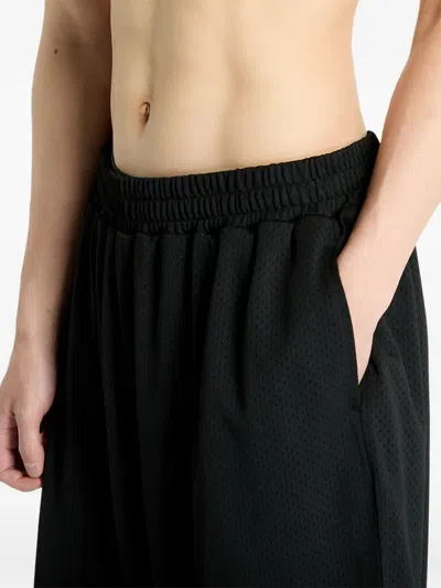 Awake Ny Mesh-panel Basketball Shorts In Black