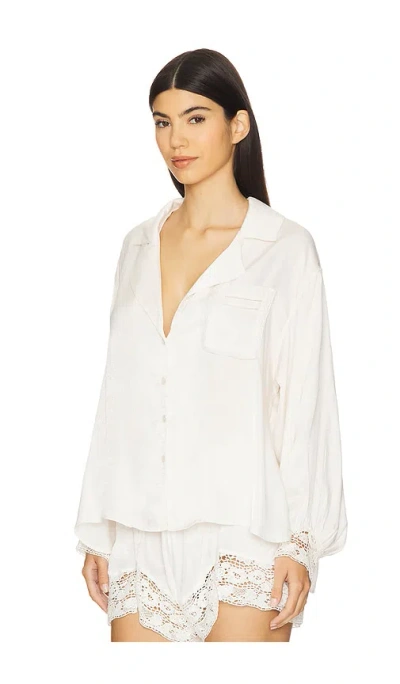 Free People X Intimately Fp Midnight Muse Sleep Shirt In White