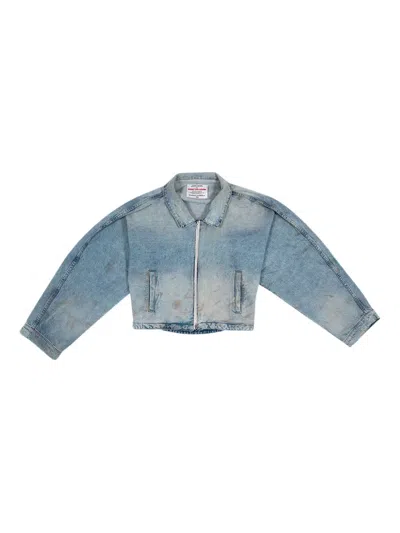 Rrr123 Rose Denim Jacket In Blue