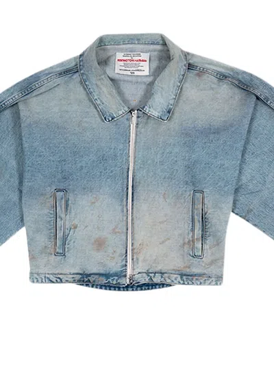 Rrr123 Rose Denim Jacket In Blue