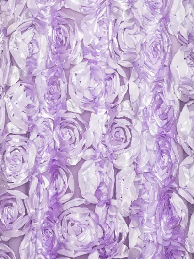 Rotate Birger Christensen Rose-embellished Midi Skirt In Purple