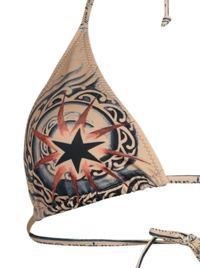 Jean Paul Gaultier Printed Bikini Top