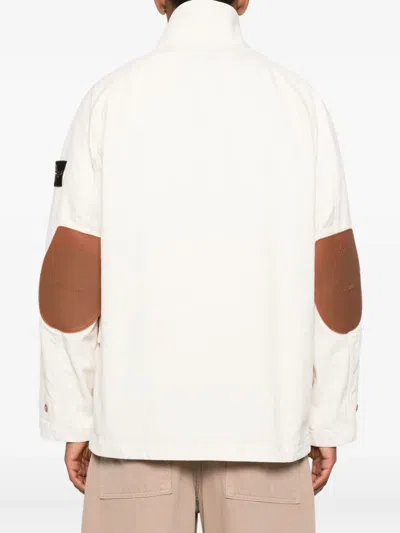 Stone Island Raw Cotton Parka In Neutral