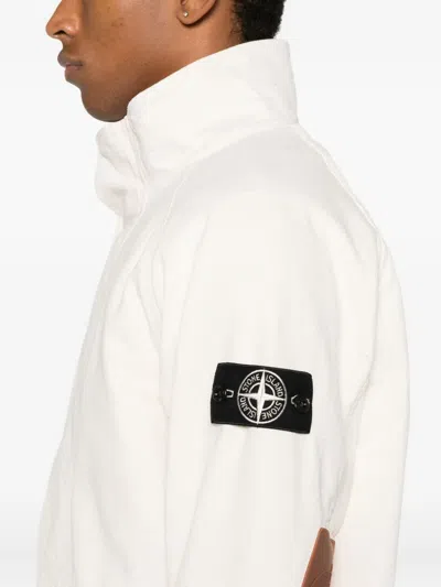 Stone Island Raw Cotton Parka In Neutral