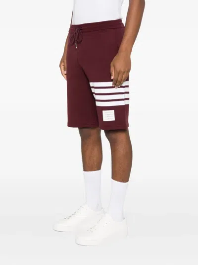 Thom Browne Classic Track Shorts In Burgundy