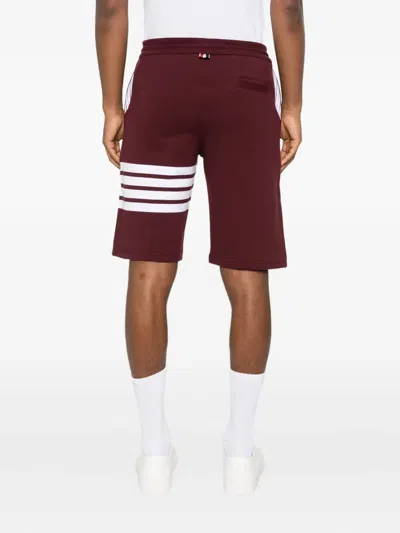 Thom Browne Classic Track Shorts In Burgundy