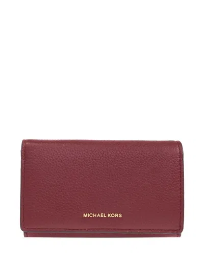 Michael Michael Kors Leather Wallet In Brown