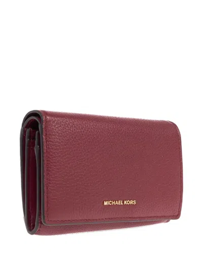 Michael Michael Kors Leather Wallet In Brown