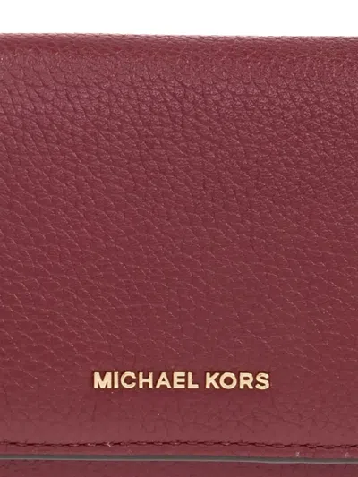 Michael Michael Kors Leather Wallet In Brown